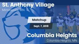 Matchup: St. Anthony Village vs. Columbia Heights  2018