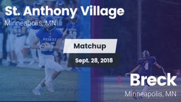 Matchup: St. Anthony Village vs. Breck  2018