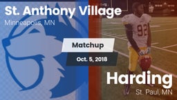 Matchup: St. Anthony Village vs. Harding  2018