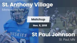 Matchup: St. Anthony Village vs. St Paul Johnson  2018