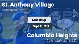 Matchup: St. Anthony Village vs. Columbia Heights  2019