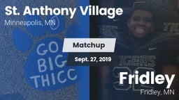 Matchup: St. Anthony Village vs. Fridley  2019