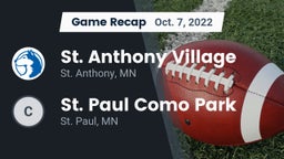 Recap: St. Anthony Village  vs. St. Paul Como Park  2022