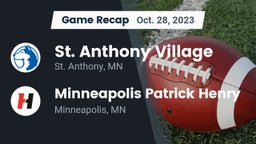 Recap: St. Anthony Village  vs. Minneapolis Patrick Henry  2023