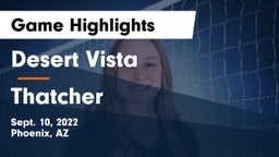 Desert Vista  vs Thatcher  Game Highlights - Sept. 10, 2022