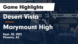 Desert Vista  vs Marymount High Game Highlights - Sept. 30, 2022