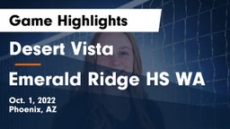 Desert Vista  vs Emerald Ridge HS WA Game Highlights - Oct. 1, 2022