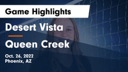 Desert Vista  vs Queen Creek  Game Highlights - Oct. 26, 2022