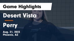 Desert Vista  vs Perry  Game Highlights - Aug. 31, 2023