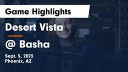 Desert Vista  vs @ Basha  Game Highlights - Sept. 5, 2023