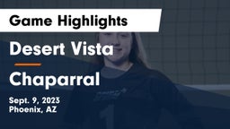 Desert Vista  vs Chaparral  Game Highlights - Sept. 9, 2023