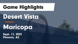 Desert Vista  vs Maricopa  Game Highlights - Sept. 11, 2023