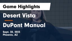 Desert Vista  vs DuPont Manual  Game Highlights - Sept. 30, 2023