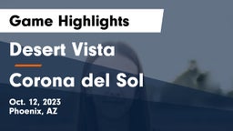 Desert Vista  vs Corona del Sol  Game Highlights - Oct. 12, 2023