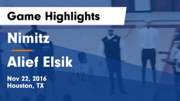 Nimitz  vs Alief Elsik Game Highlights - Nov 22, 2016