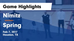 Nimitz  vs Spring  Game Highlights - Feb 7, 2017