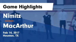 Nimitz  vs MacArthur  Game Highlights - Feb 14, 2017