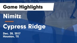 Nimitz  vs Cypress Ridge  Game Highlights - Dec. 28, 2017