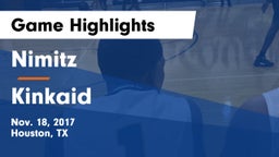 Nimitz  vs Kinkaid  Game Highlights - Nov. 18, 2017