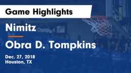 Nimitz  vs Obra D. Tompkins  Game Highlights - Dec. 27, 2018