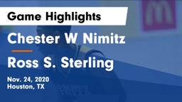 Chester W Nimitz  vs Ross S. Sterling  Game Highlights - Nov. 24, 2020