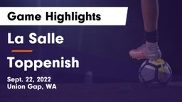 La Salle  vs Toppenish  Game Highlights - Sept. 22, 2022