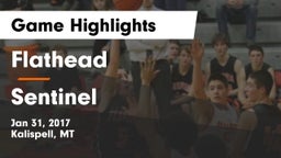 Flathead  vs Sentinel  Game Highlights - Jan 31, 2017