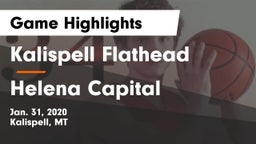 Kalispell Flathead  vs Helena Capital  Game Highlights - Jan. 31, 2020
