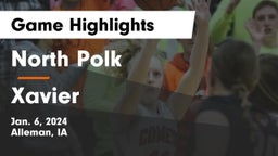 North Polk  vs Xavier  Game Highlights - Jan. 6, 2024