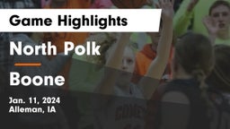 North Polk  vs Boone  Game Highlights - Jan. 11, 2024