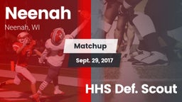 Matchup: Neenah  vs. HHS Def. Scout 2017