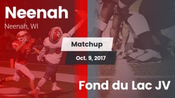 Matchup: Neenah  vs. Fond du Lac JV 2017