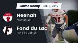 Recap: Neenah  vs. Fond du Lac  2017