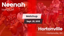 Matchup: Neenah  vs. Hortonville  2018