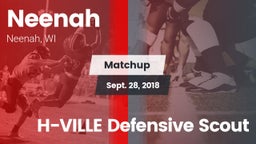 Matchup: Neenah  vs. H-VILLE Defensive Scout 2018