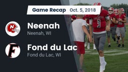 Recap: Neenah  vs. Fond du Lac  2018
