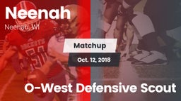 Matchup: Neenah  vs. O-West Defensive Scout 2018