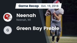 Recap: Neenah  vs. Green Bay Preble 2018