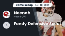 Recap: Neenah  vs. Fondy Defensive Scout 2019