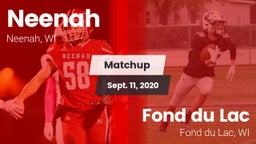 Matchup: Neenah  vs. Fond du Lac  2020