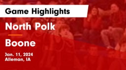 North Polk  vs Boone  Game Highlights - Jan. 11, 2024