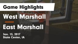 West Marshall  vs East Marshall  Game Highlights - Jan. 13, 2017