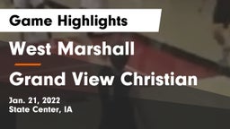 West Marshall  vs Grand View Christian Game Highlights - Jan. 21, 2022