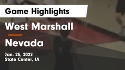 West Marshall  vs Nevada  Game Highlights - Jan. 25, 2022