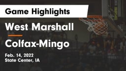 West Marshall  vs Colfax-Mingo  Game Highlights - Feb. 14, 2022