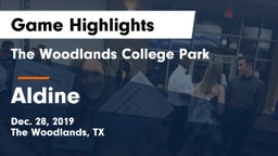 The Woodlands College Park  vs Aldine  Game Highlights - Dec. 28, 2019