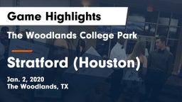 The Woodlands College Park  vs Stratford  (Houston) Game Highlights - Jan. 2, 2020
