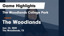 The Woodlands College Park  vs The Woodlands  Game Highlights - Jan. 24, 2020