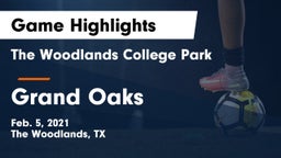 The Woodlands College Park  vs Grand Oaks  Game Highlights - Feb. 5, 2021