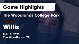 The Woodlands College Park  vs Willis  Game Highlights - Feb. 9, 2021